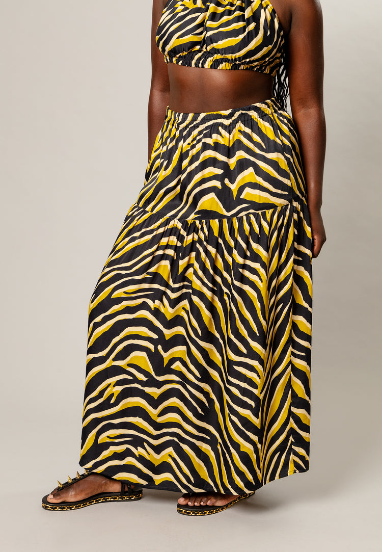 MAHLASS23JaraTieredSkirtZebraP