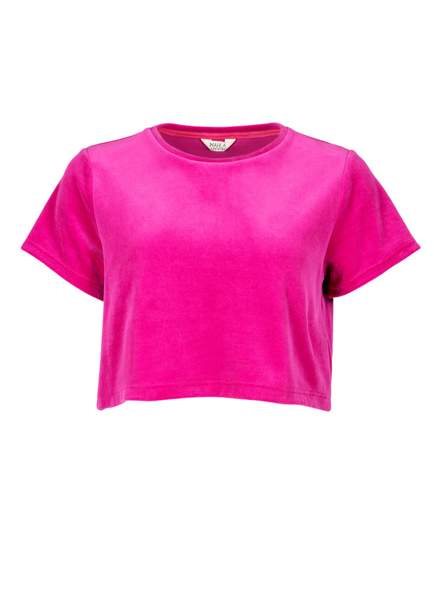 Fleur T-shirt Magenta Pink