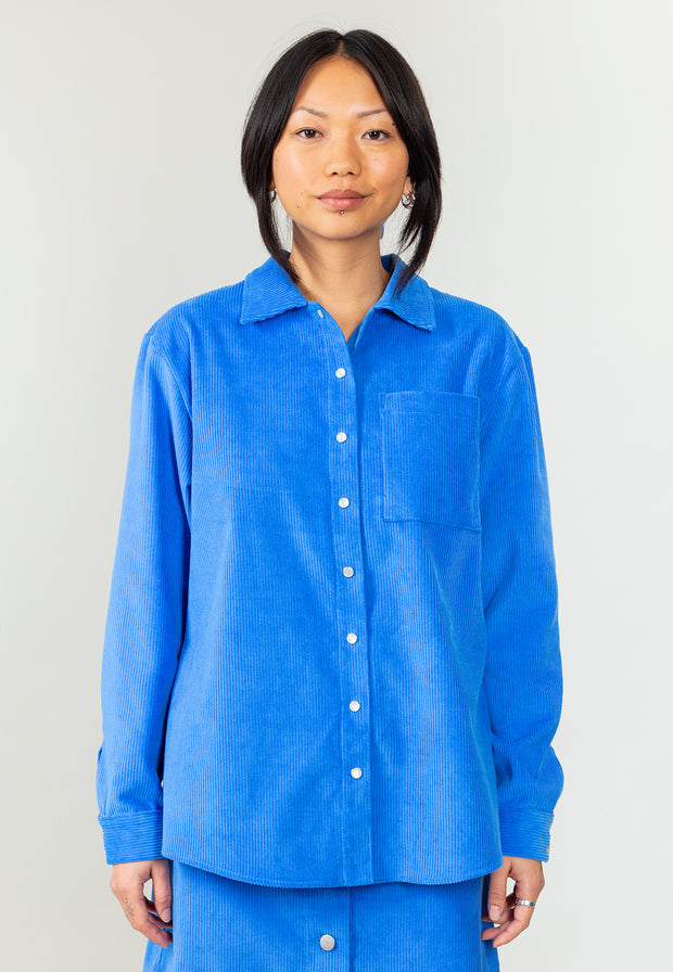 Jemima Corduroy Shirt Blue