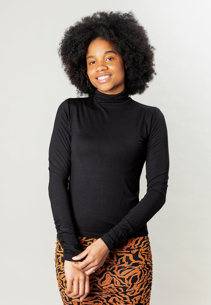 tシャツ Jakala Marras / jersey  turtleneck レディース MAHLAMilaTurtleNeckShirtBlack_