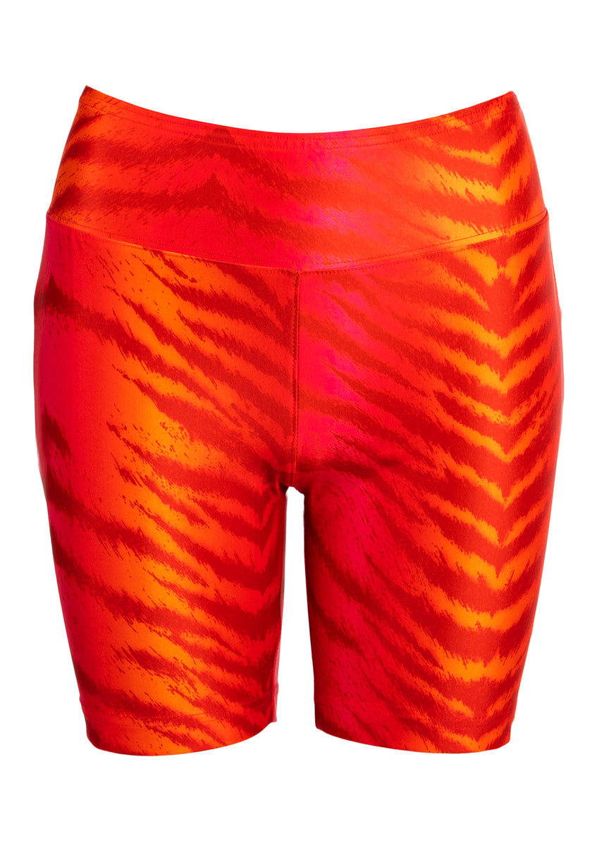 Jaya Bike Shorts Red Orange Tigris – MAHLA