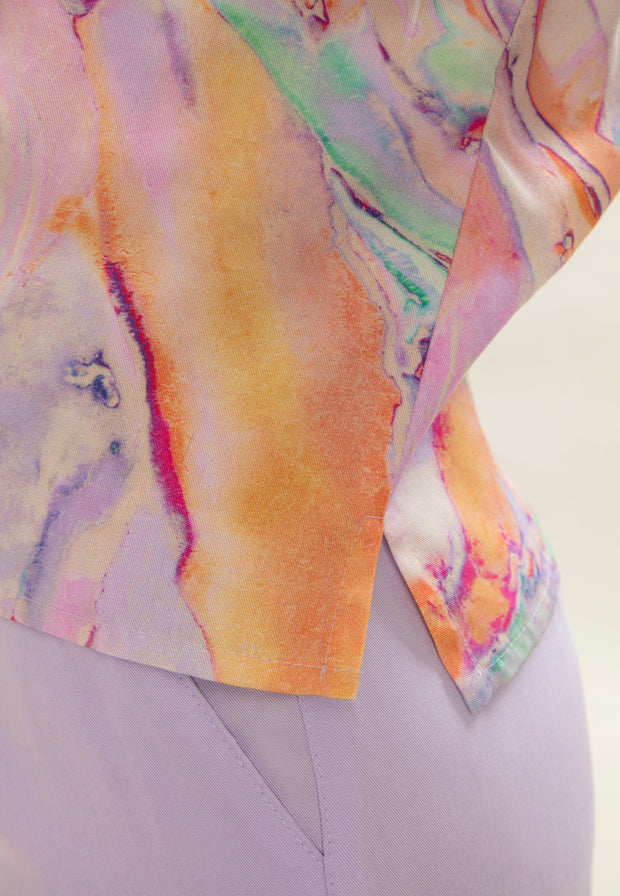 Felicity Blouse Rainbow Marble