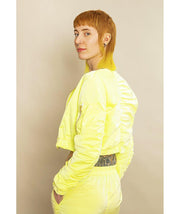Juicy Cropped Jacket Glowing Lemon - Mahla Clothing