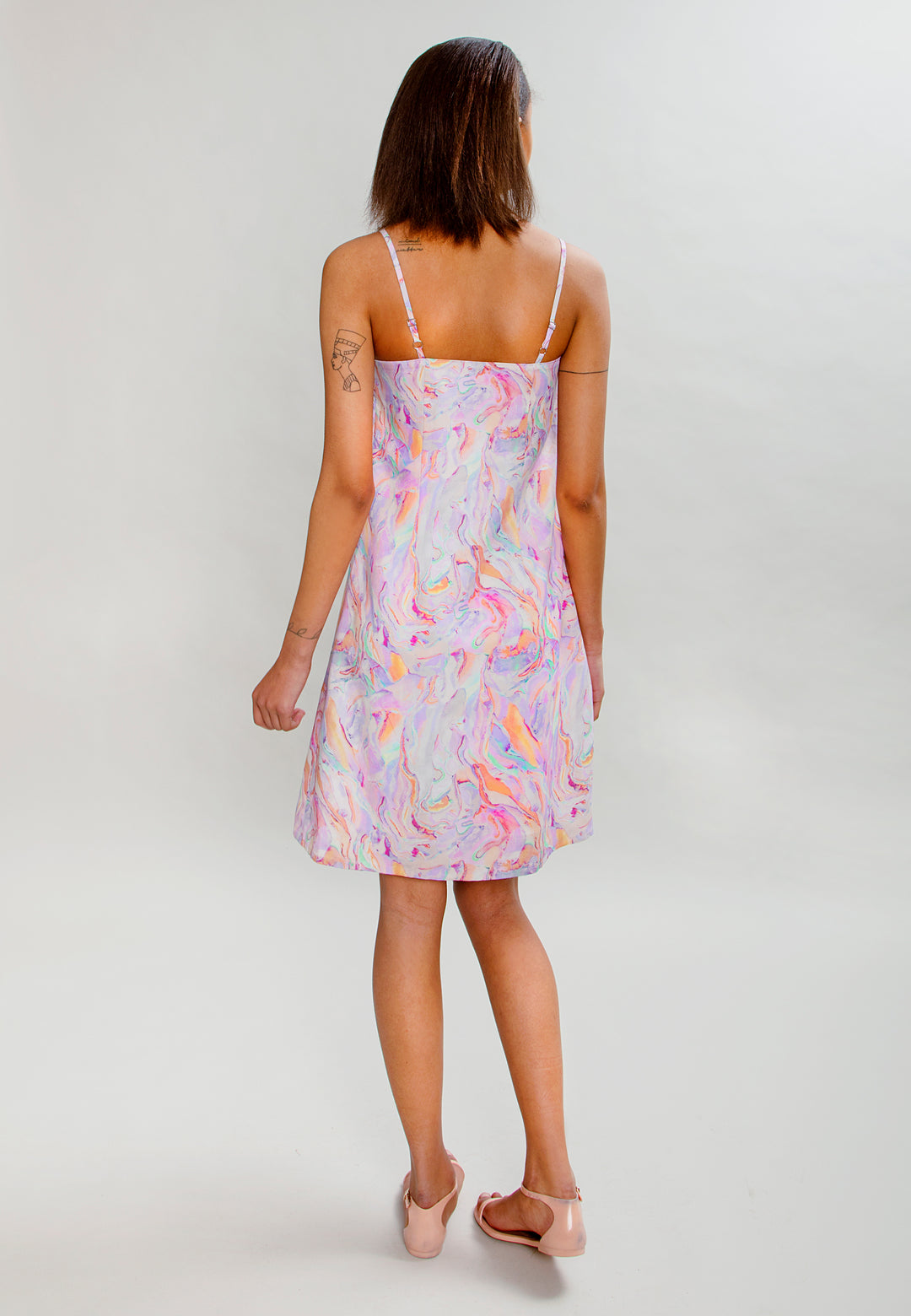 Rainbow Marble Slip Dress – MAHLA Rainbow Marble Slip Dress – MAHLA