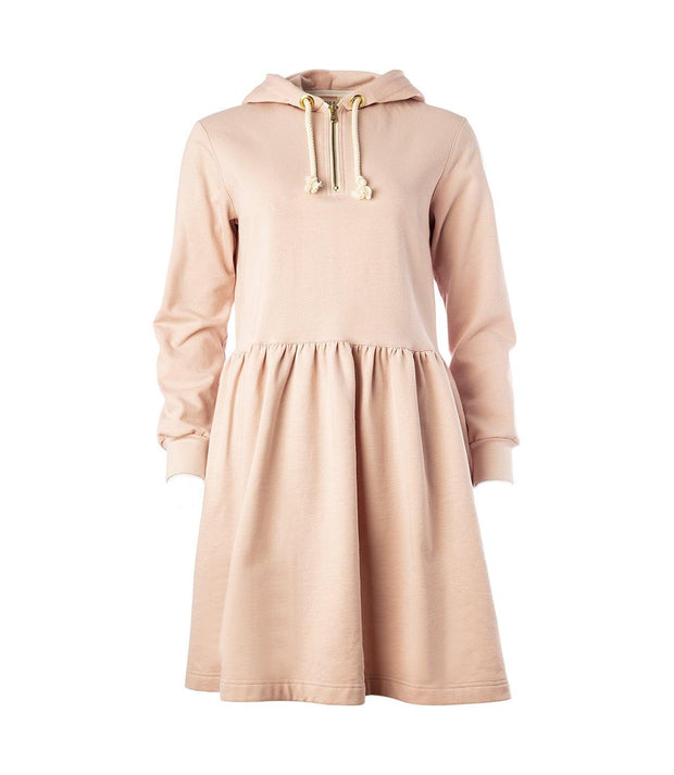 light pink hoodie dress Ragna Hoodie Dress Light Pink MAHLA
