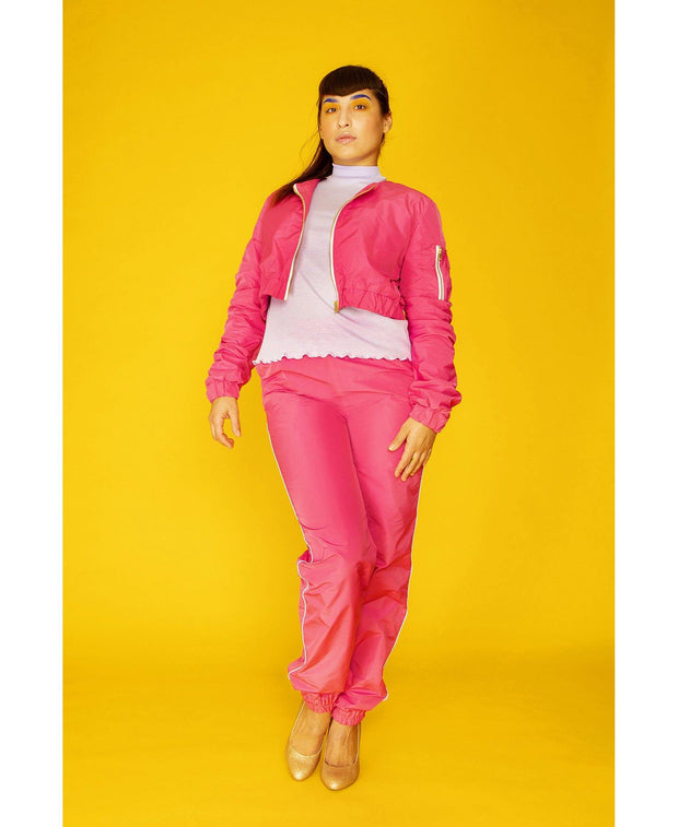 Juicy Cropped Jacket Dragonfruit Pink - Mahla Clothing