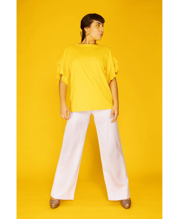 Vuokko T-shirt Mellow Yellow - Mahla Clothing