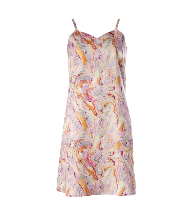 Rainbow Marble Slip Dress - Mahla Clothing