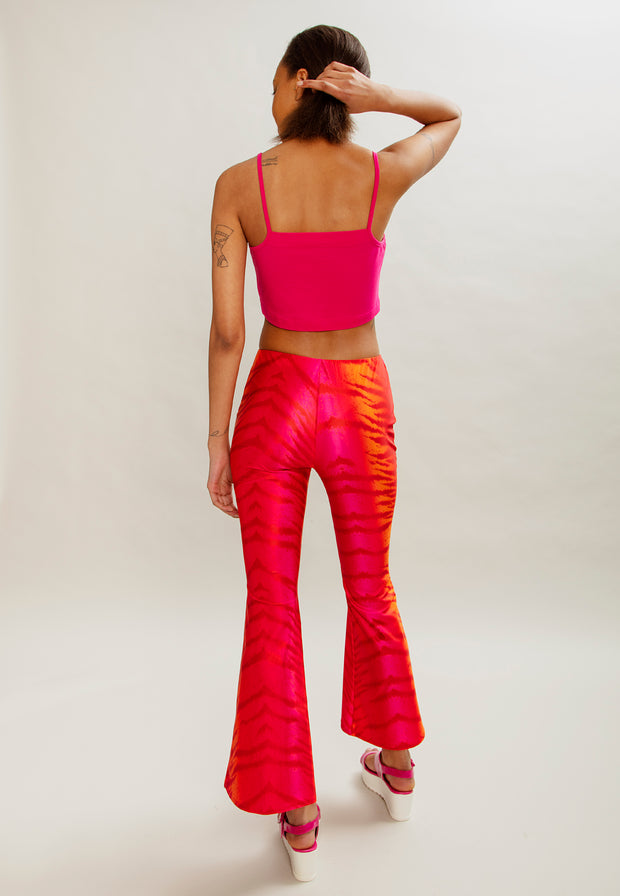Dalika Flared Trousers Pink Orange Tigris