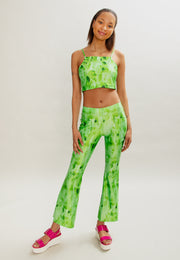 Dalika Flared Trousers Inflammable Green