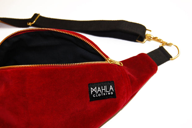 Phoenix Mini Bum Bag Red Velvet - Mahla Clothing